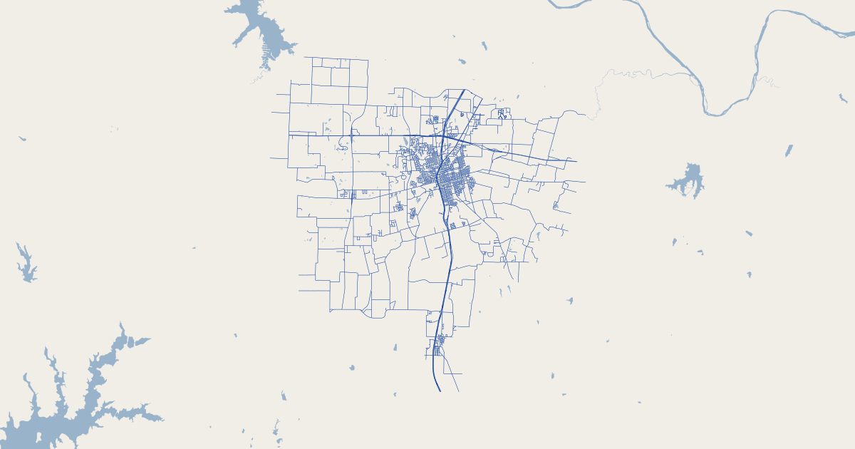 City of Sherman, TX Road Centerlines - East Grayson | GIS Map Data ...