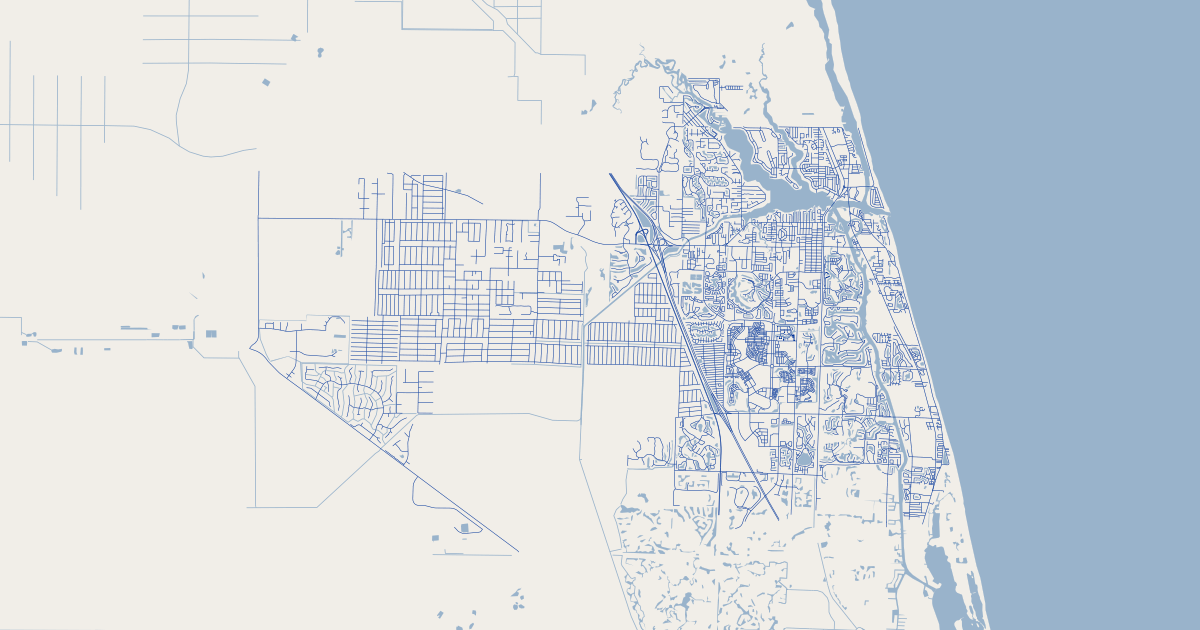 Jupiter County, Florida Major Roads | GIS Map Data | City of Jupiter ...