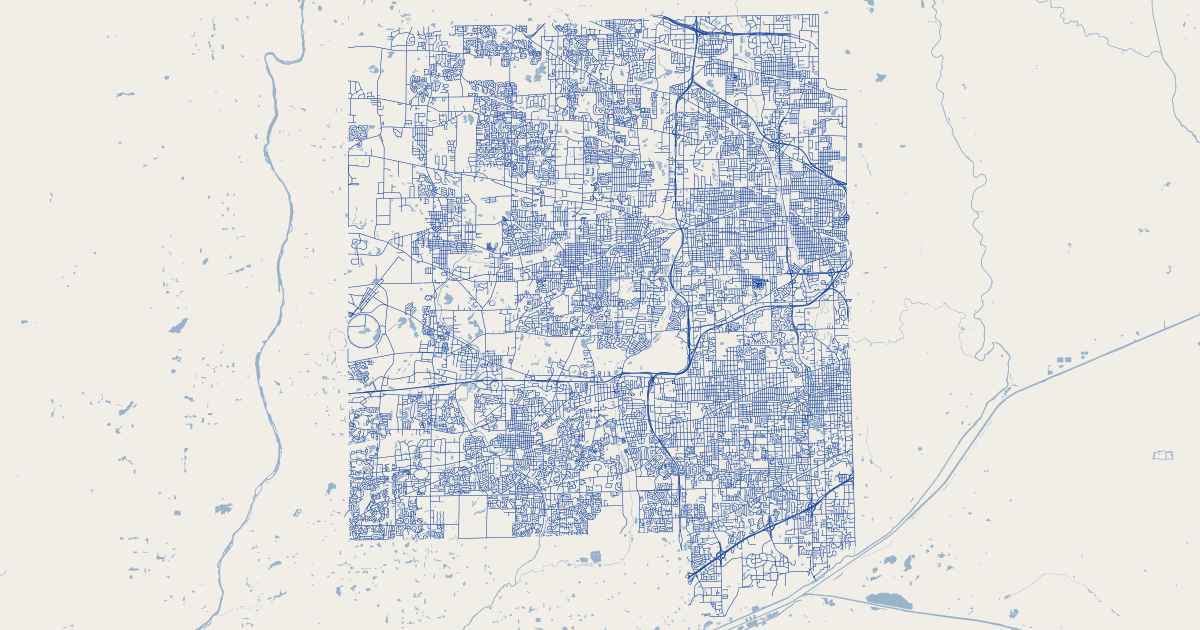 DuPage County, IL Road Type Centerline | GIS Map Data | DuPage County ...